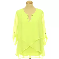 C&A neonzöld blúz