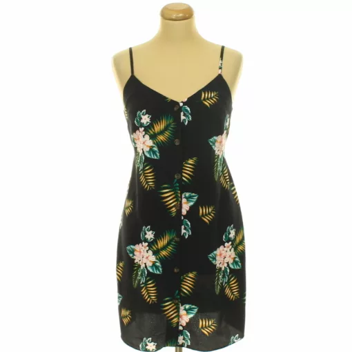 Primark virágmintás sötétkék ruha