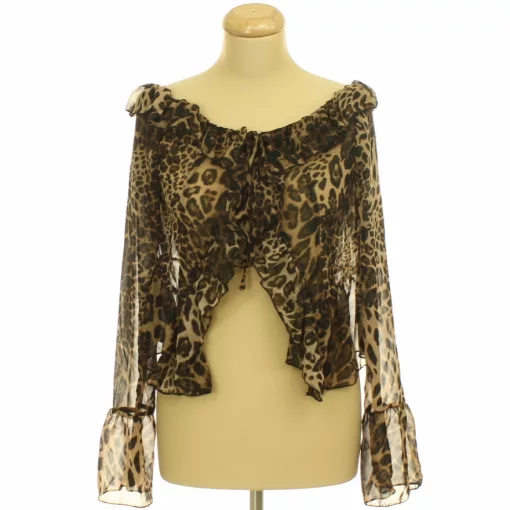 Missguided leopárdmintás muszlin felső