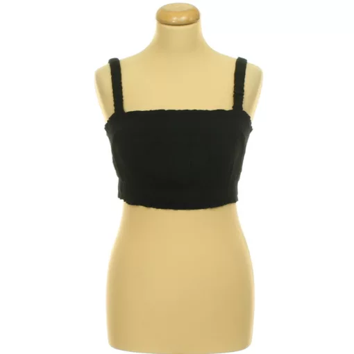 Hunkemöller kreppelt fekete top