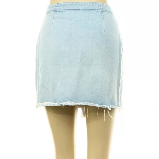 Asos rojtozott átlapolt farmer szoknya