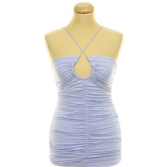 Shein ráncolt lila felső