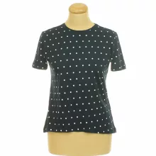 Vero Moda pöttyös sötétkék póló
