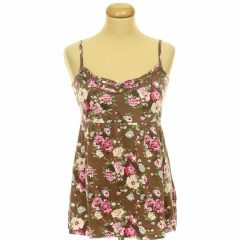 Esprit virágmintás barna felső