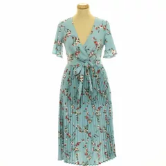 Pretty Little Thing mintás kék ruha