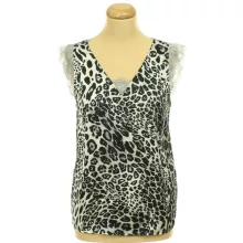 Csipkés szatén felső