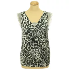 Csipkés szatén felső