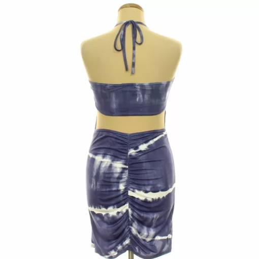 Missguided batikolt kék ruha