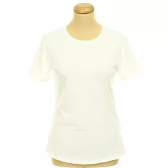 George fehér elasztikus pamut póló