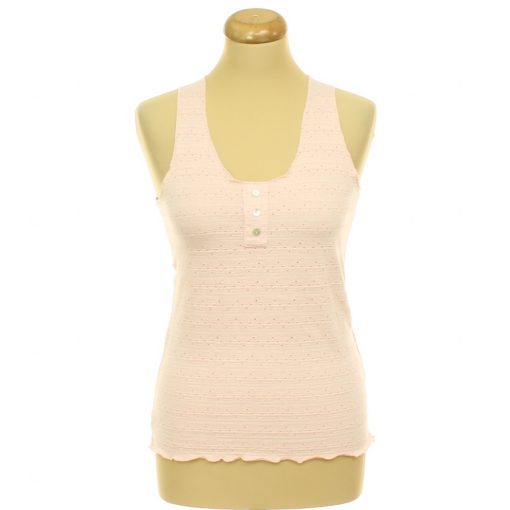 Rózsaszín áttört mintás trikó