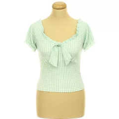 New Look kockás zöld felső