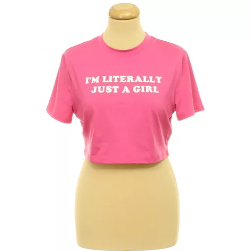 Shein pink elasztikus póló