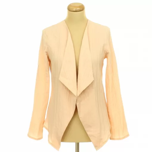 Shein púder színű roll-up ujjú felső