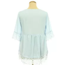 Horgolt csipkés blúz