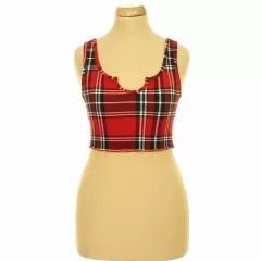 Shein kockás top
