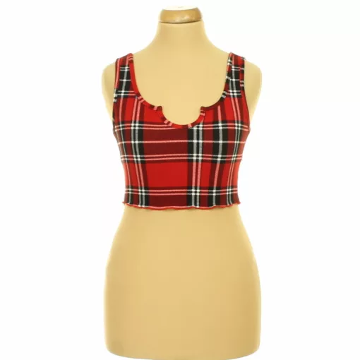 Shein kockás top