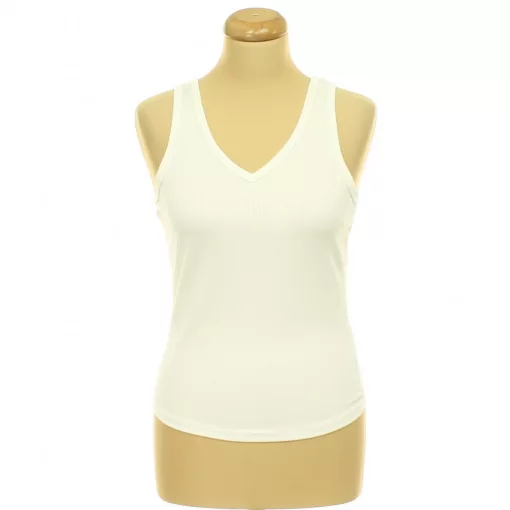 Bordázott fehér trikó