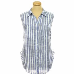 Next csíkos lenkeverék ing