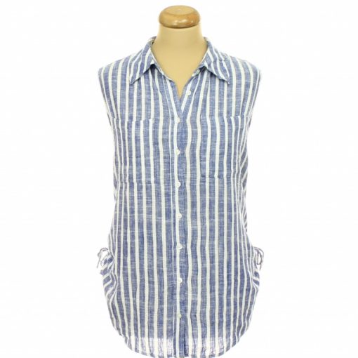 Next csíkos lenkeverék ing