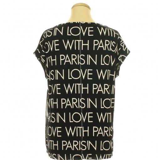 Street One mintás fekete felső