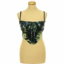 Boohoo batikolt plüssbársony top