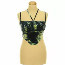 Boohoo batikolt plüssbársony top