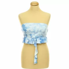 Shein batikolt kék top