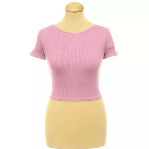 Zara bordázott sztreccs top