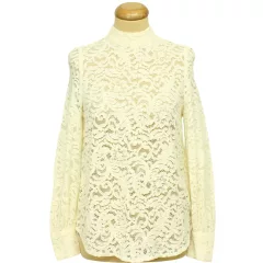 H&M krémszínű csipke blúz