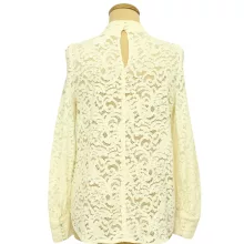 H&M krémszínű csipke blúz