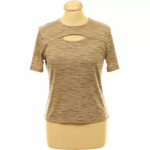 TU melírozott barna póló