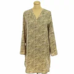 Shein mintás roll-up ujjú ruha