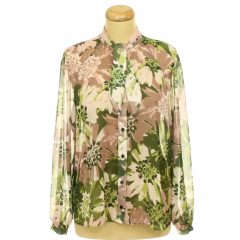 TU virágmintás muszlin ing