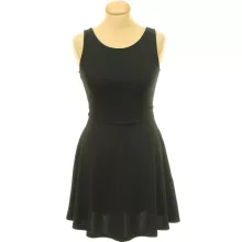 Divided fekete nyitott hátú ruha