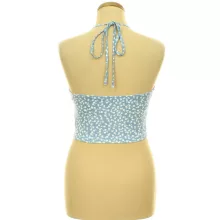 Shein virágmintás kék top