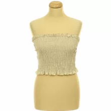 Shein gumírozott barna top