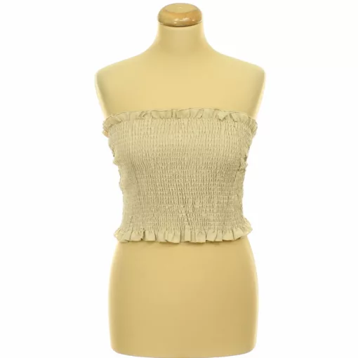 Shein gumírozott barna top
