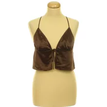 H&M barna szatén top