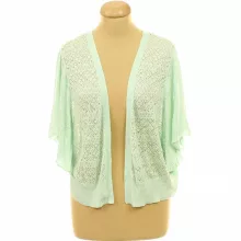 Dorothy Perkins zöld lyukacsos kötésű kardigán