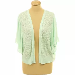 Dorothy Perkins zöld lyukacsos kötésű kardigán