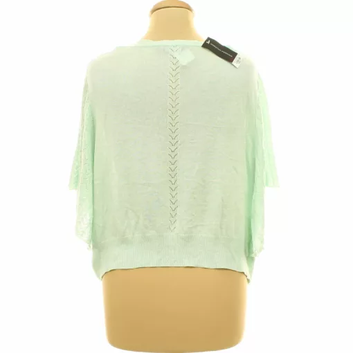 Dorothy Perkins zöld lyukacsos kötésű kardigán