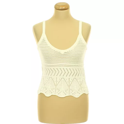 Krémszínű kötött felső