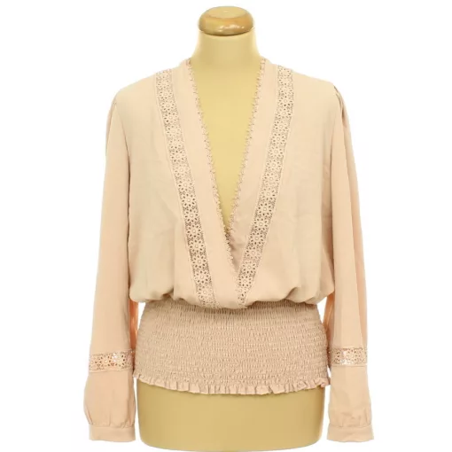 Amy&Clo in Vogue horgolt csipkés blúz