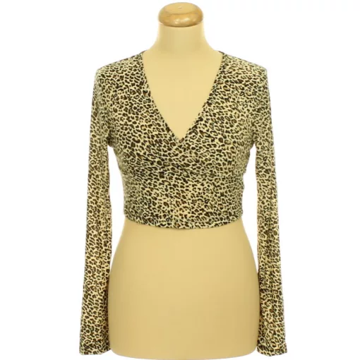 Shein leopárdmintás top