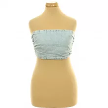 Gumírozott farmer top