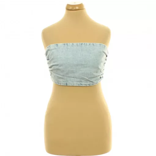 Gumírozott farmer top