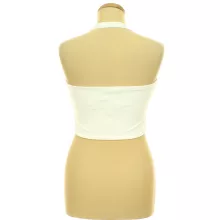 New Look gyöngygombos fehér top