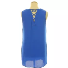 George fűzős kék felső