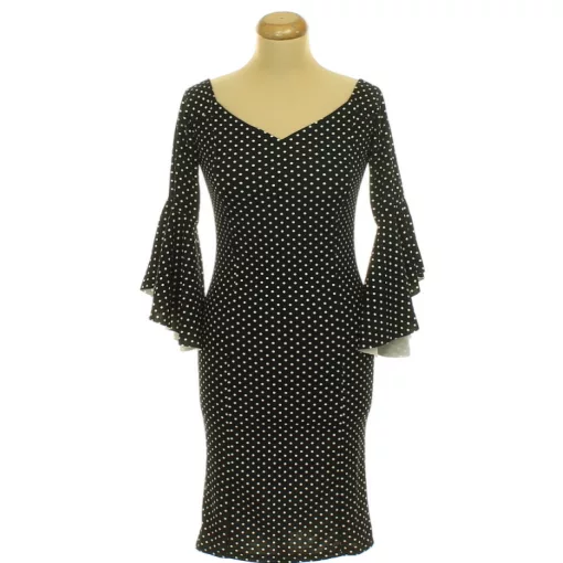 New Collection pöttyös elasztikus ruha