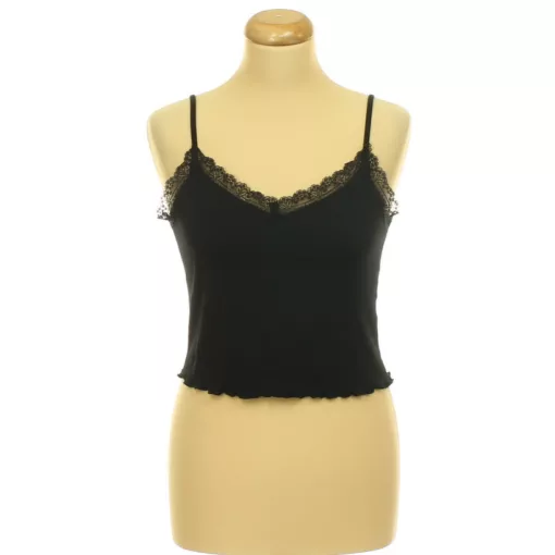 Primark csipkés fekete top